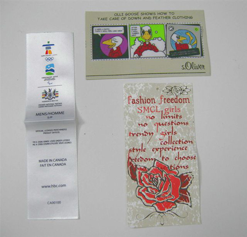 Printed label
