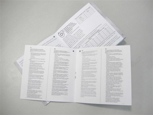 Specification sheet