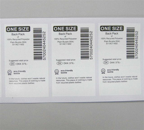 Barcode label