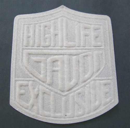 Embossed patch